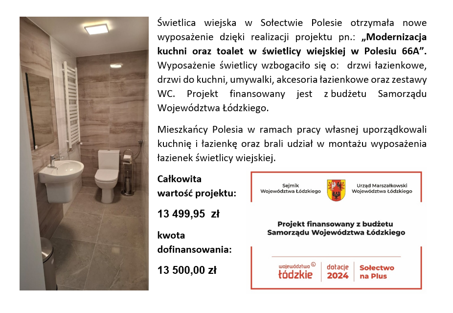 Dofinansowanie z budżetu Samorządu Województwa Łódzkiego