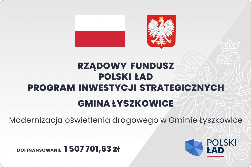 Modernizacja oświetlenia drogowego w Gminie Łyszkowice