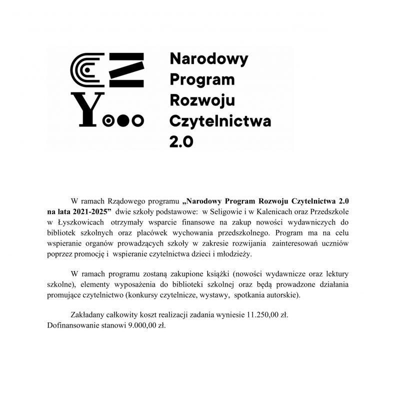 Otrzymaliśmy dofinansowanie na zakup nowości wydawniczych!