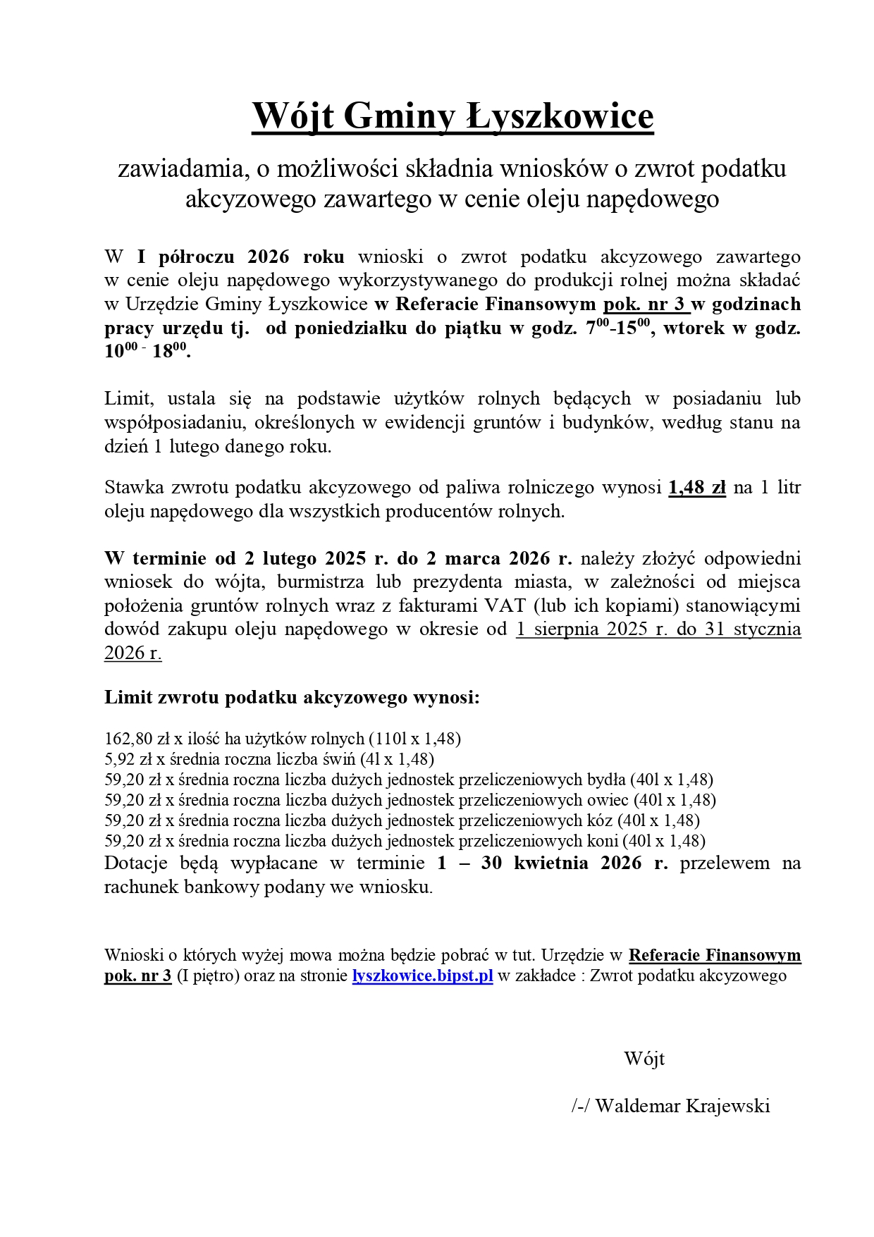 ZWROT PODATKU AKCYZOWEGO!