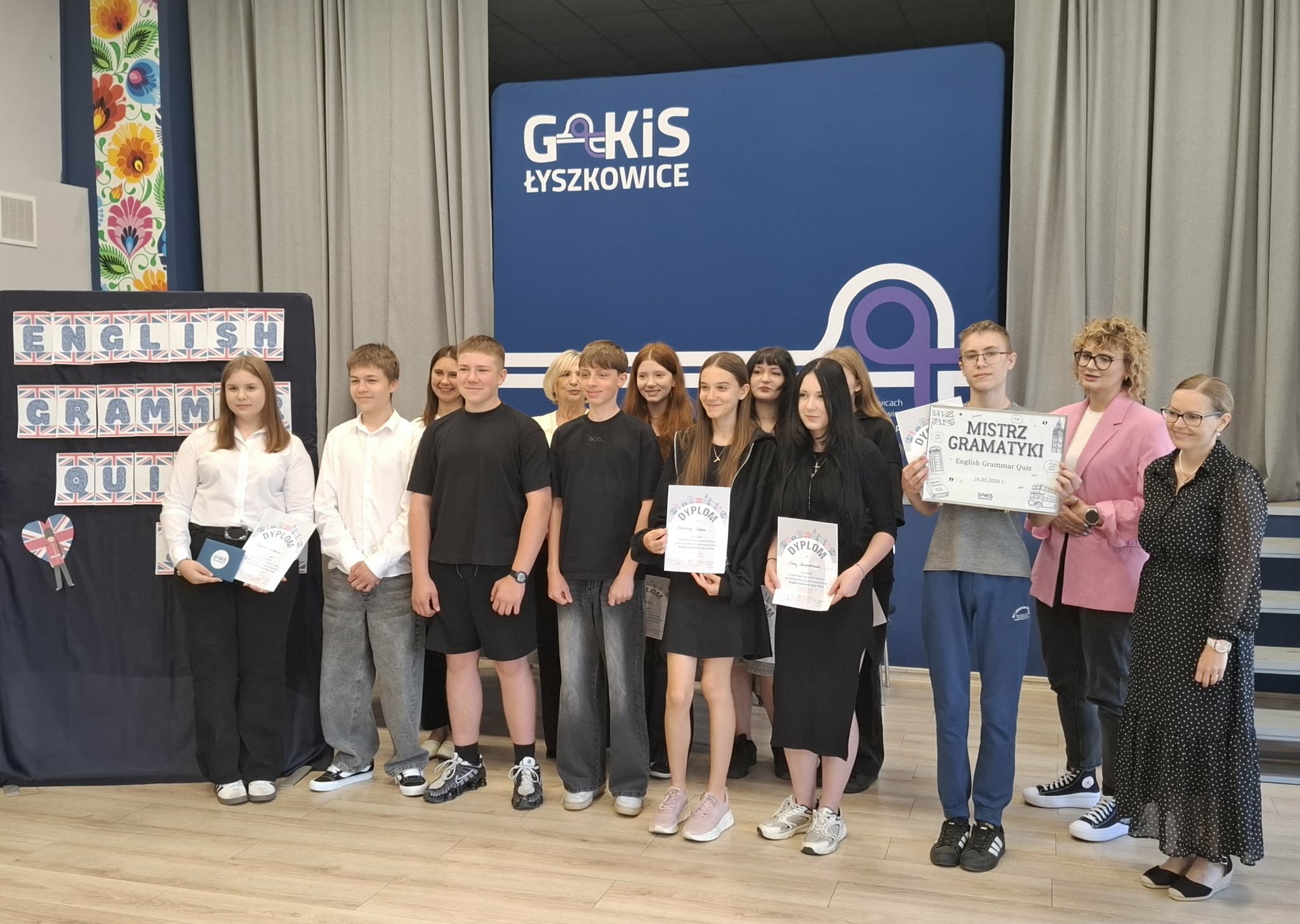 ZNAMY LAUREATÓW KONKURSU WIEDZY Z ZAKRESU GRAMATYKI JĘZYKA ANGIELSKIEGO „ENGLISH GRAMMAR QUIZ 2026”. GRATULUJEMY WSZYSTKIM UCZESTNIKOM