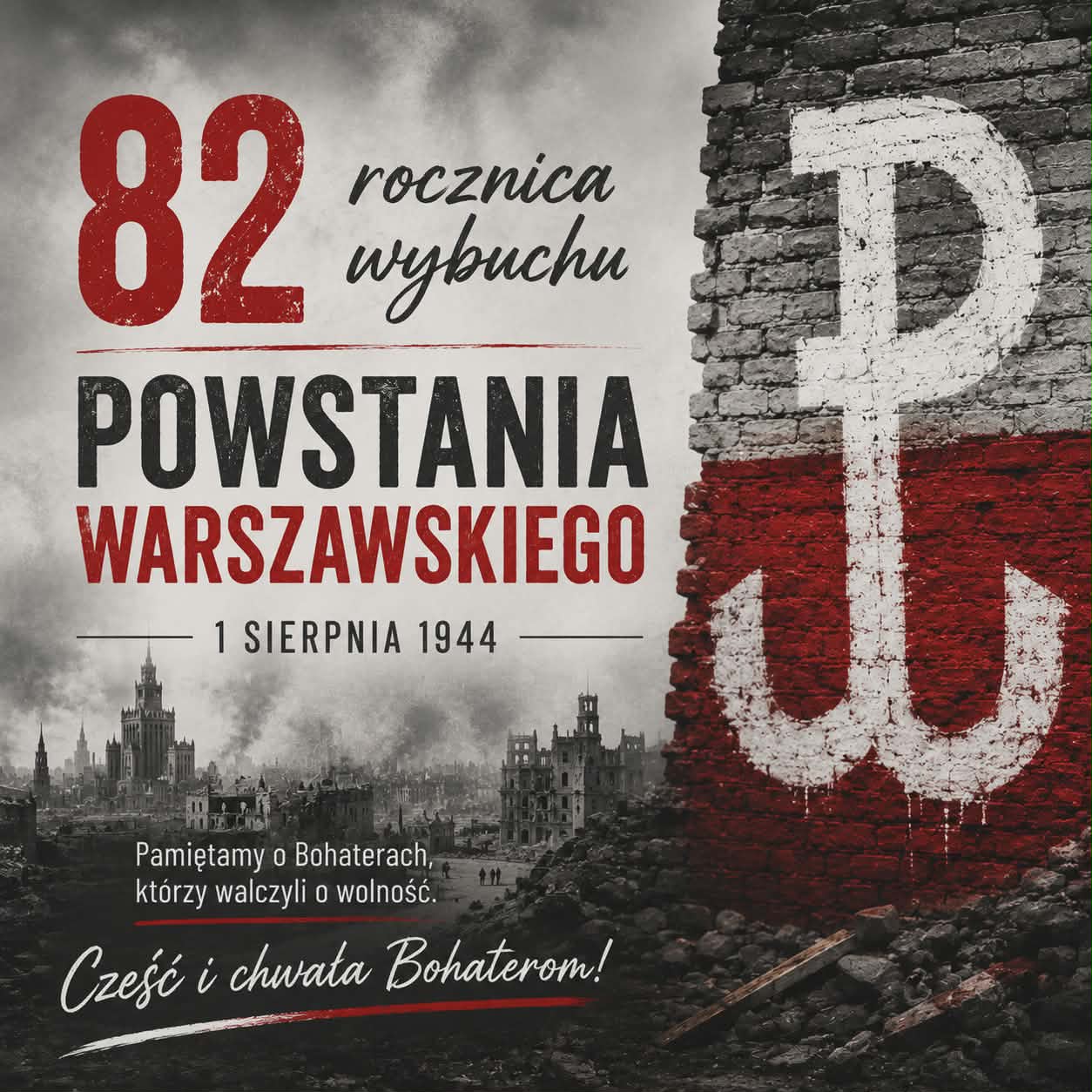 82 ROCZNICA WYBUCHU POWSTANIA WARSZAWSKIEGO