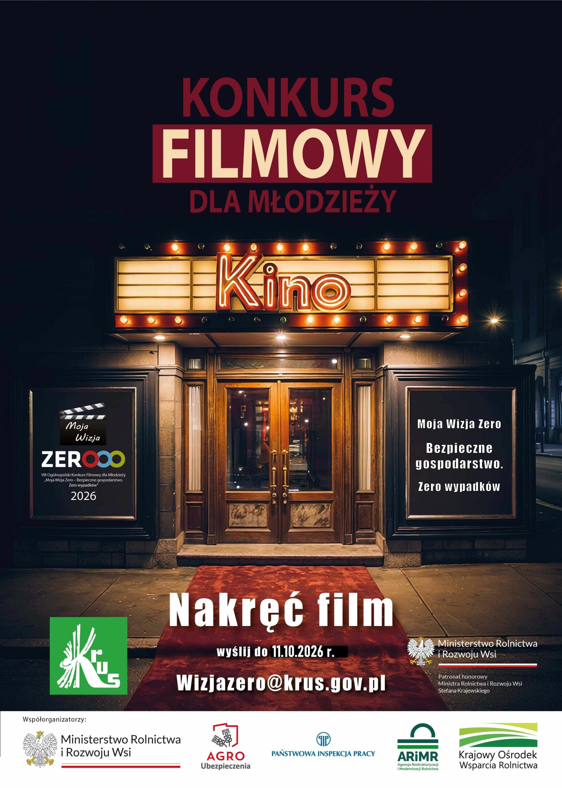 Konkurs filmowy organizowany przez KRUS